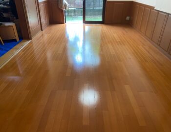 【施工後】神奈川県相模原市 ご入居中戸建て Ｈ様邸 ガラスフロアコーティング施工事例 コーティングハウス ガラスフロアコーティング施工済み