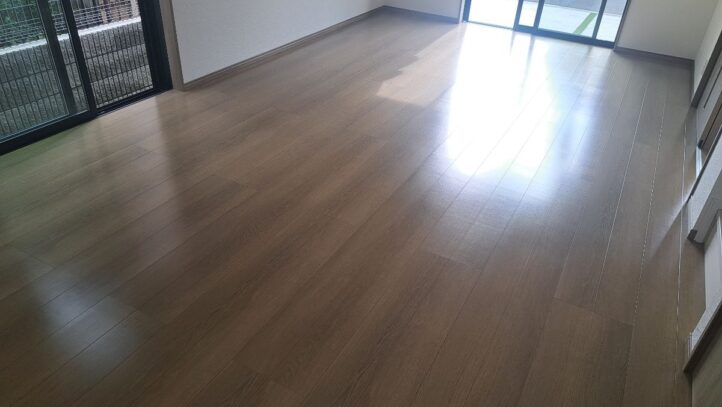 【施工後】東京都小平市 ご新築戸建て Ｔ様邸 ガラスフロアコーティング施工事例 コーティングハウス ガラスフロアコーティング施工済み