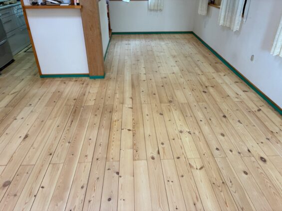 【施工後】神奈川県相模原市 ご入居中戸建て Ｎ様邸 フロアサンディング施工事例 コーティングハウス フロアサンディング施工済み