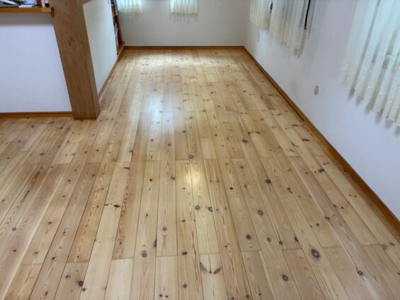 【施工後】神奈川県相模原市 ご新築戸建て Ｎ様邸 水性ウレタンフロアコーティング施工事例 コーティングハウス 水性ウレタンフロアコーティング施工済み
