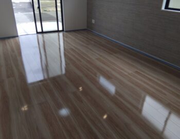 【施工後】栃木県宇都宮市 ご新築戸建て Ｌ様邸 シリコンフロアコーティング施工事例 コーティングハウス シリコンフロアコーティング施工済み