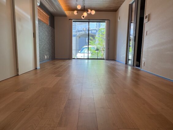 【施工前】埼玉県さいたま市 ご新築戸建て Ｈ様邸 セラミックガラスフロアコーティング施工事例 施工前の状態