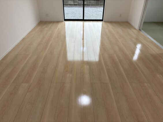 福岡市フロアコーティング施工事例 施工後｜福岡県福岡市 ご新築戸建て L様邸 コーティングハウス シリコンフロアコーティング施工済み