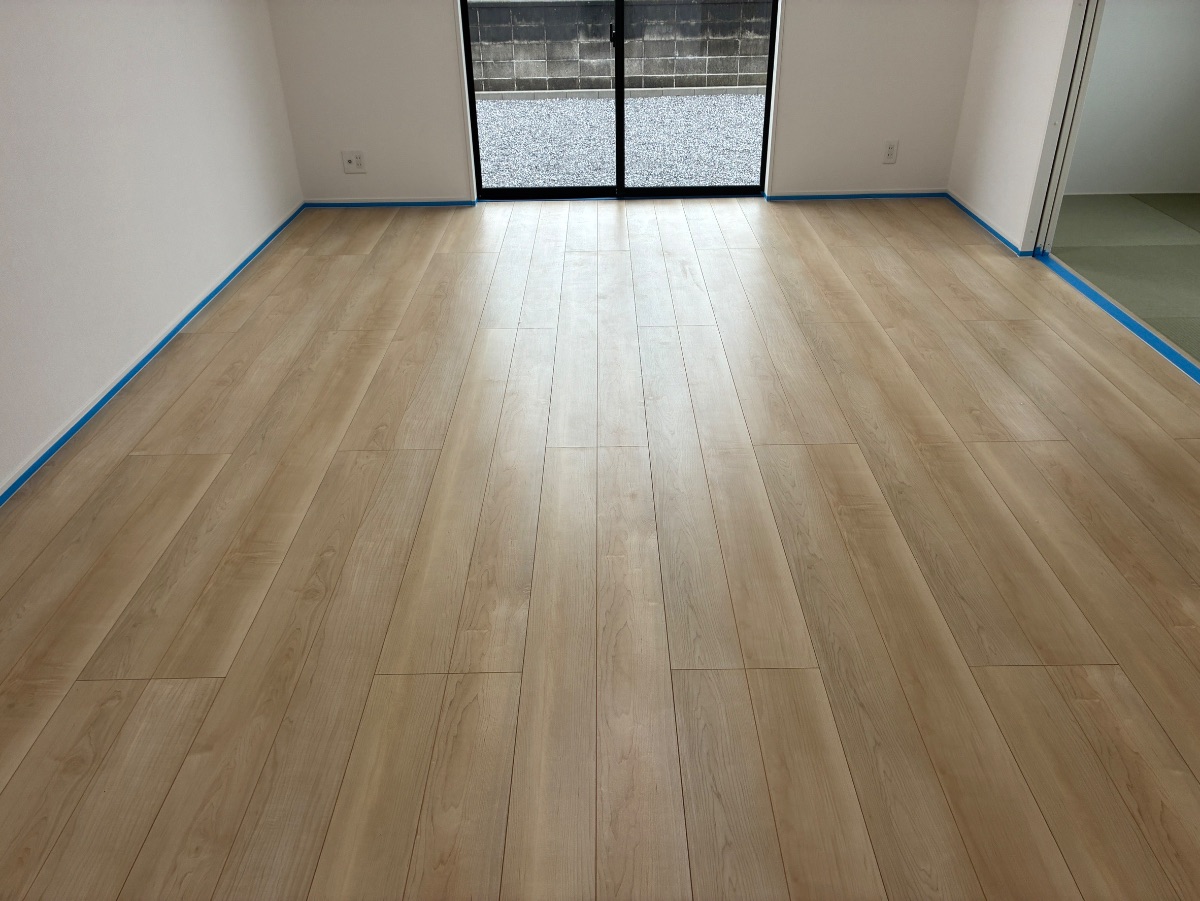 coatinghouse-fukuoka-fukuoka-shinchikukodate-before フロアコーティング施工事例 施工前|福岡県福岡市 ご新築戸建て L様邸の床の状態