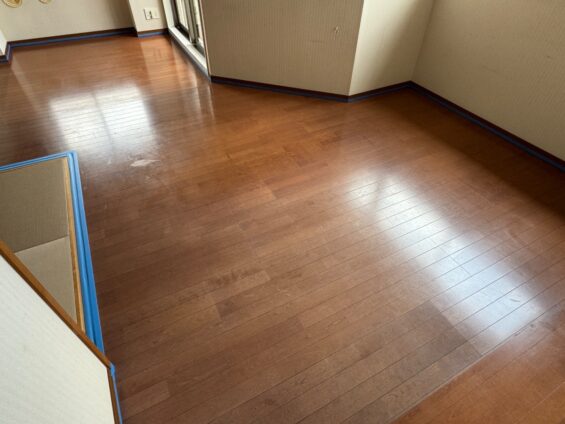 【施工前】神奈川県川崎市 中古マンション Ｎ様邸 ガラスフロアコーティング施工事例 施工前の状態
