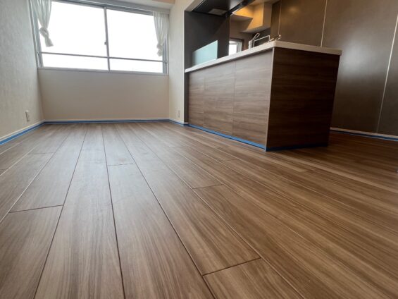 【施工前】東京都足立区 中古マンション Ｔ様邸 ガラスフロアコーティング施工事例 施工前の状態