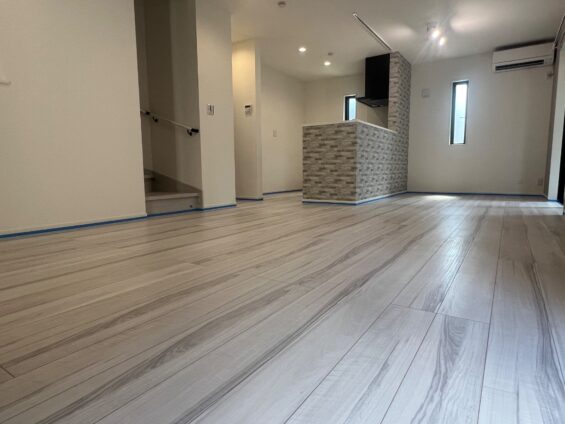 【施工前】神奈川県相模原市 ご新築戸建て Ｆ様邸 ガラスフロアコーティング施工事例 施工前の状態