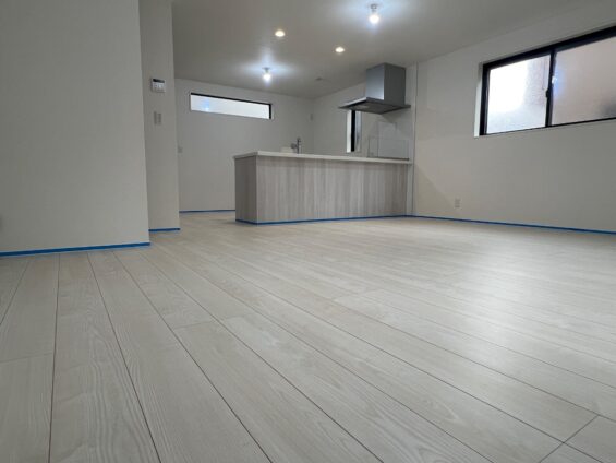 【施工前】千葉県船橋市 ご新築戸建て Ｉ様邸 ガラスフロアコーティング施工事例 施工前の状態