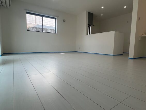 【施工前】東京都町田市 ご新築戸建て Ｋ様邸 ガラスフロアコーティング施工事例 施工前の状態