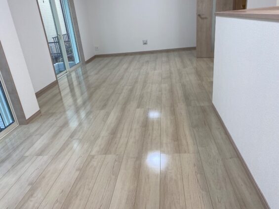 【施工後】栃木県宇都宮市 ご新築戸建て Ｌ様邸 シリコンフロアコーティング施工事例 コーティングハウス シリコンフロアコーティング施工済み