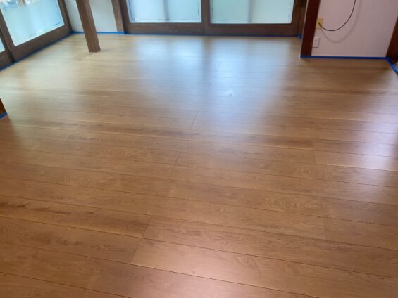 【施工前】千葉県八千代市 ご入居中戸建て Ｗ様邸 シリコンフロアコーティング施工事例 施工前の状態