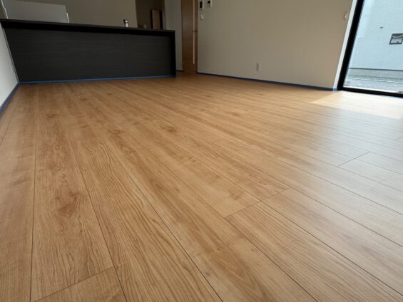 【施工前】静岡県御殿場市 ご新築戸建て Ｓ様邸 セラミックガラスフロアコーティング施工事例 施工前の状態