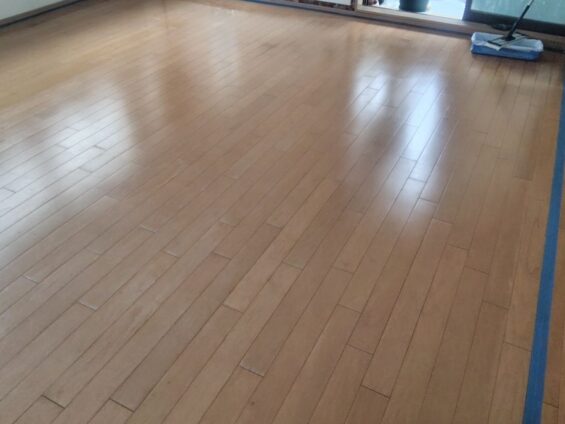 【施工前】東京都中央区 ご入居中マンション Ｎ様邸 シリコンフロアコーティング施工事例 施工前の状態