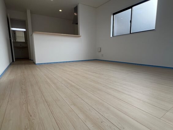 【施工前】栃木県壬生町 ご新築戸建て Ｌ様邸 シリコンフロアコーティング施工事例 施工前の状態