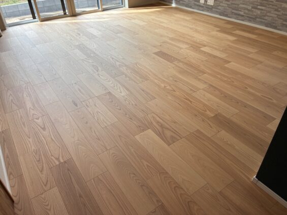 【施工前】埼玉県所沢市 ご新築戸建て Ｔ様邸 セラミックガラスフロアコーティング施工事例 施工前の状態