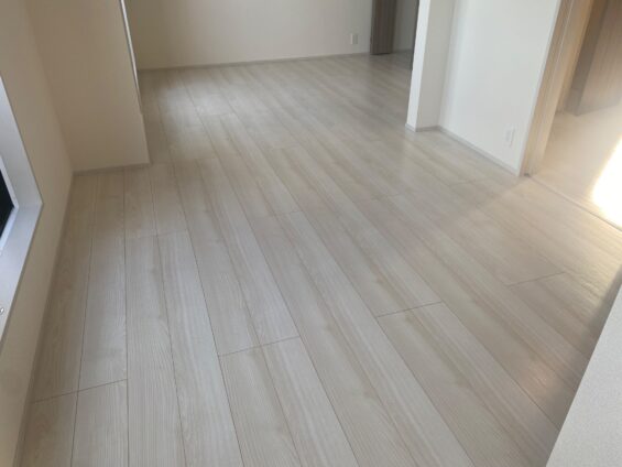 【施工後】埼玉県入間市 ご新築戸建て Ｈ様邸 ガラスフロアコーティング施工事例 コーティングハウス ガラスフロアコーティング施工済み