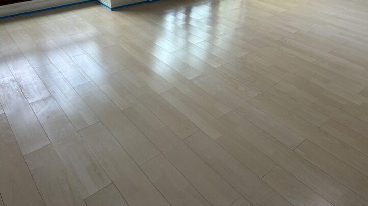 北九州フロアコーティング施工事例 施工前|福岡県北九州市 ご入居中マンション O様邸の床の状態