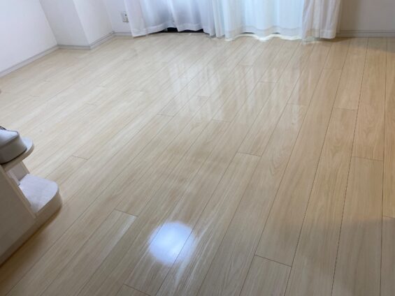 練馬区フロアコーティング施工事例 施工後|東京都練馬区 ご入居中マンション I様邸 コーティングハウス シリコンフロアコーティング施工済み