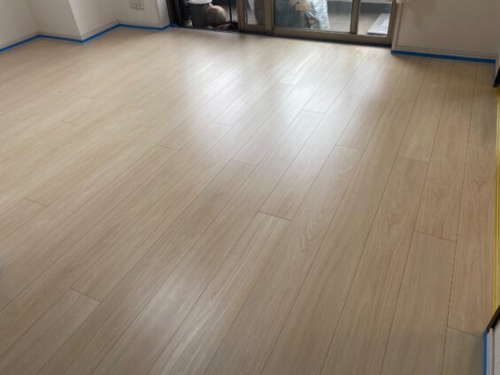 練馬区フロアコーティング施工事例 施工前|東京都練馬区 ご入居中マンション I様邸の床の状態