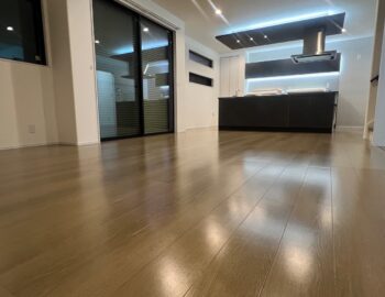 福岡市フロアコーティング施工事例 施工後｜福岡県福岡市 ご新築戸建て Ｎ様邸 コーティングハウス ガラスフロアコーティング施工済み