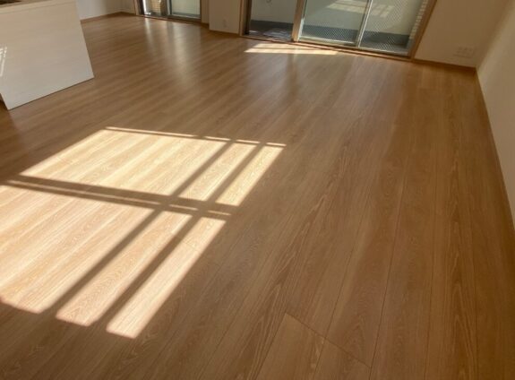 宗像市フロアコーティング施工事例 施工後|福岡県宗像市 リノベーション済みマンション S様邸 コーティングハウス ガラスフロアコーティング施工済み