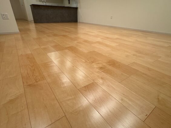 【施工後】東京都杉並区 ご新築戸建て Ｉ様邸 ガラスフロアコーティング施工事例 コーティングハウス ガラスフロアコーティング施工済み