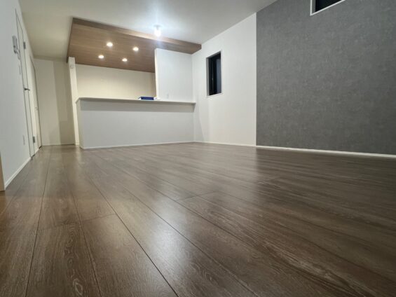 春日市フロアコーティング施工事例 施工後｜福岡県春日市 ご新築戸建て Ｒ様邸 コーティングハウス セラミックガラスフロアコーティング施工済み